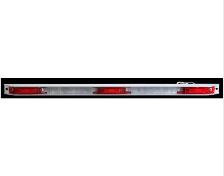 LED ID Bar Series 35 1" x 4" Red 9" Center includes: 35200R-Light, 00816-Bar, 96996-Harness